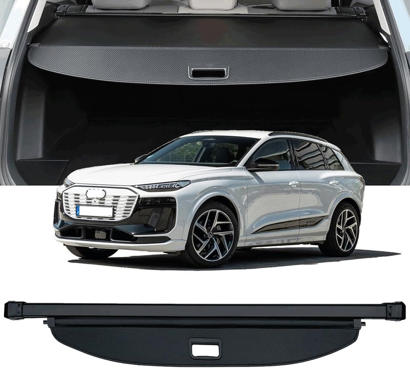 AQAE Cargo Cover Compatible with 2025 2026 Audi Q6 e-tron Trunk Cover Retractable Rear Trunk Security Cover Q6 Accessories Shielding Shade Privacy Screen Q6 e-tron Cargo Cover - Image 1